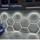 Axyaa Honeycomb LED Ceiling Light for Garage and Workshop