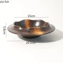 Axyaa Ceramic Tableware Set for Retro Restaurant Molecular Cuisine