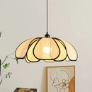 Axyaa Rattan Flower LED Pendant Lamp | Nordic Modern Hanging Light | Indoor Decor