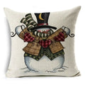 Christmas Santa Claus Pillowcase: Axyaa Linen Decoration for Car Sofa 45cm * 45cm