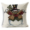 Christmas Santa Claus Pillowcase: Axyaa Linen Decoration for Car Sofa 45cm * 45cm