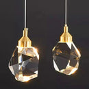 Axyaa Crystal Chandelier Stair Pendant Living Room Lighting