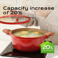 Axyaa Double Ear Non-Stick Soup Pot with Lid - Home Kitchen Cookware