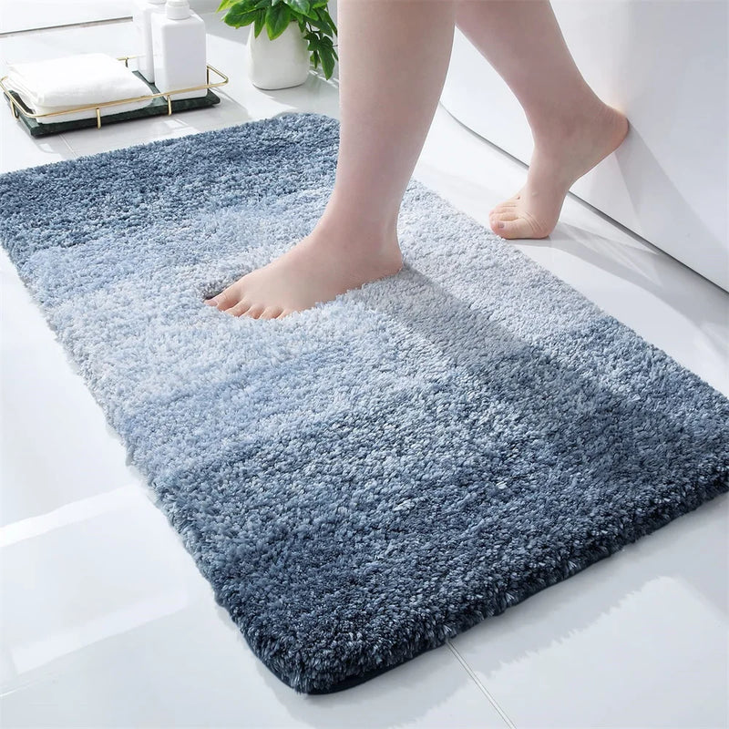 Axyaa Plush Microfiber Bath Rug Non-Slip Soft Absorbent Carpet