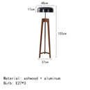 Nordic Art Solid Wood Floor Lamp for Bedroom & Living Room Decor by Axyaa