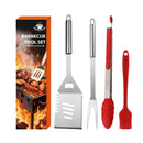 Axyaa 21-Piece BBQ Tool Set, Stainless Steel, Outdoor Grill Bag