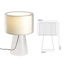 Axyaa Glass Lampshade LED Desk Lamp Minimalist Bedroom Light Fixtures
