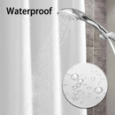 Axyaa Solid Color Fabric Shower Curtain Set with Hook - 72" x 72"