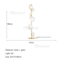 Axyaa Glass LED Floor Lamp | Modern Minimalist Design for Living Room & Bedroom