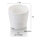 Axyaa Porcelain Style Melamine Tea Mugs, Thick Plastic Water Cup Kitchen Drinkware