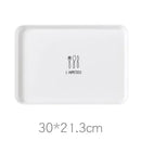 Axyaa Green Plastic Food Tray for Kitchen and Hotel Dessert Serving