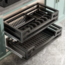 Axyaa Cabinet Pull-out Seasoning Storage Rack Drawer - Silent Damping Basket