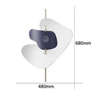 Axyaa Nordic Art Iron Wall Lamp for Living Room Study Bedroom Lighting