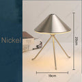 Axyaa Tripod Cone Lamp LED Night Light - Touch Sensor, Tricolored, Rechargeable