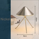 Axyaa Tripod Cone Lamp LED Night Light - Touch Sensor, Tricolored, Rechargeable