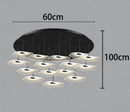 Axyaa Modern LED Pendant Staircase Chandelier for Living Room Lighting