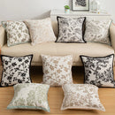 Axyaa Chenille Flower Pillow Cover 45X45 - European Style Decor for Home