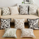Axyaa Chenille Flower Pillow Cover - European Style Decor Cushion Case