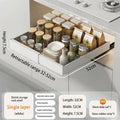 Axyaa Pull Out Cabinet Organizer Metal Stick Slide Kitchen Adjustable Shelves
