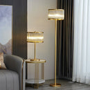 Axyaa Nordic Brass Table Lamp - Modern LED Desk Light for Living Room & Bedroom
