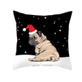 Axyaa Christmas Hat Pet Printed Cushion Cover 45x45cm