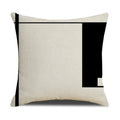Axyaa Geometric Cotton Linen Cushion Cover - Decorative Sofa Throw Pillow Cover