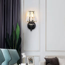 Axyaa Postmodern Crystal Sconce Wall Lamp for Bedroom Living Room Decor