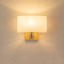 Axyaa Nordic Wood Glass Wall Lamp LED Creative Living Room Bedside Light