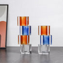 Axyaa Geometric Clear Crystal Mosaic Vase Flower Pot Home Decor