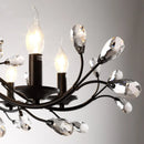 Axyaa Retro Crystal LED Chandelier for Home Lighting