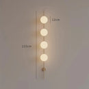 Axyaa Glass Wall Lamp - Nordic Modern Design, Minimalist Style for Bedroom and Living Room