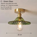 Wavy Glass Ceiling Light with Modern Brass Mount by Axyaa