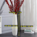 Axyaa Ceramic Floor Vase 24" Tall - Decorative Large Vase for Home Décor