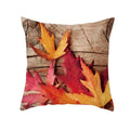 Axyaa Autumn Maple Leaves Pillow Cases with Fresh Print Flower Plant Custom Polyester Cover