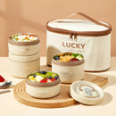 Axyaa Insulated Stainless Steel Lunch Box for Kids - Leak-proof, Keep Warm Food Jar