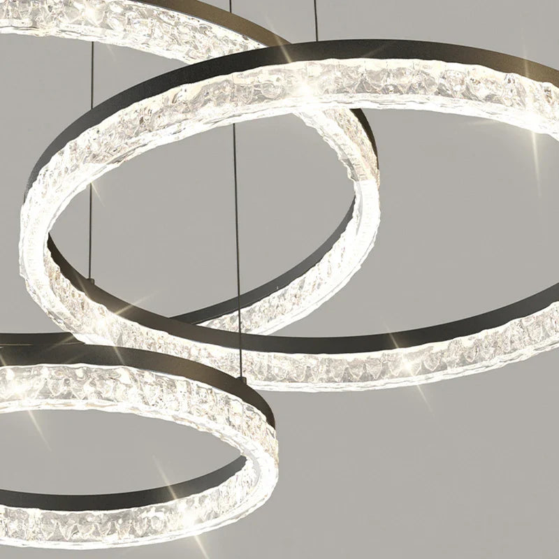 Axyaa Nordic Stainless Steel Pendant Chandelier for Dining & Living Room