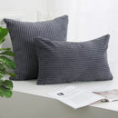 Axyaa Corduroy Striped Cushion Cover for Home Decor