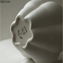 Axyaa White Ceramic Human Body Vase Decorative Crafts