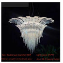 Axyaa Luxe Murano Crystal Chandelier for Villa Staircase Hall & Living Room