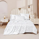 Axyaa Silky Jacquard Summer Quilt Set - Smooth & Machine Washable