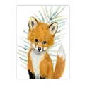 Axyaa Jungle Animal Nursery Canvas Print with Custom Name - Kids Room Wall Art