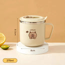 Axyaa Capybara Double Wall Insulated Kid Water Cup with Straw 270ml