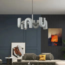 Axyaa U-Shaped Pipe Chandelier: Modern Nordic Design for Children's Bedroom