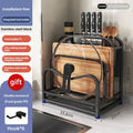 Axyaa Stainless Steel Knife Holder Stand & Utensil Storage Rack