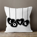 Axyaa LOVE Print Cushion Cover for Home Decor