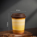 Ceramic Axyaa Coffee Cup with Silicone Cover - Set of 2