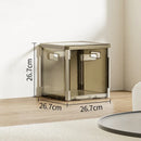 Axyaa Clear Foldable Storage Box with Lid - Large Capacity for Home Organization