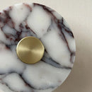 Axyaa Art Deco Stone Gold Metal Wall Light for Bedroom, Foyer, Stairs - 3000K Warm White