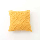 Axyaa Geometric Short Plush Pillowcase Set for Indoor Home Decor