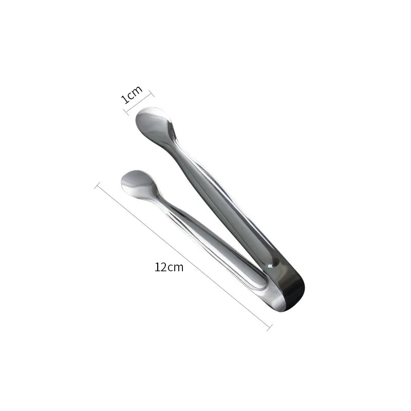 Axyaa Stainless Steel Ice Cube Tongs Kitchen Clamp